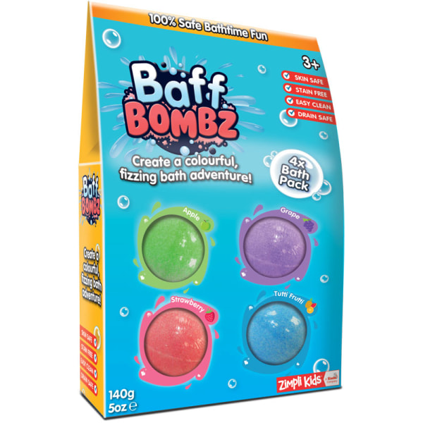Baff Bombz 4 Pack - 140G