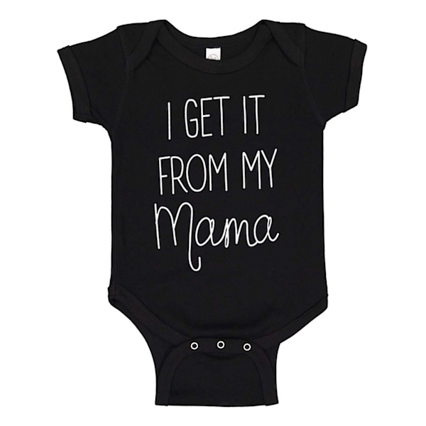 I Get It from My Mama - Baby Body svart Svart - 24 månader