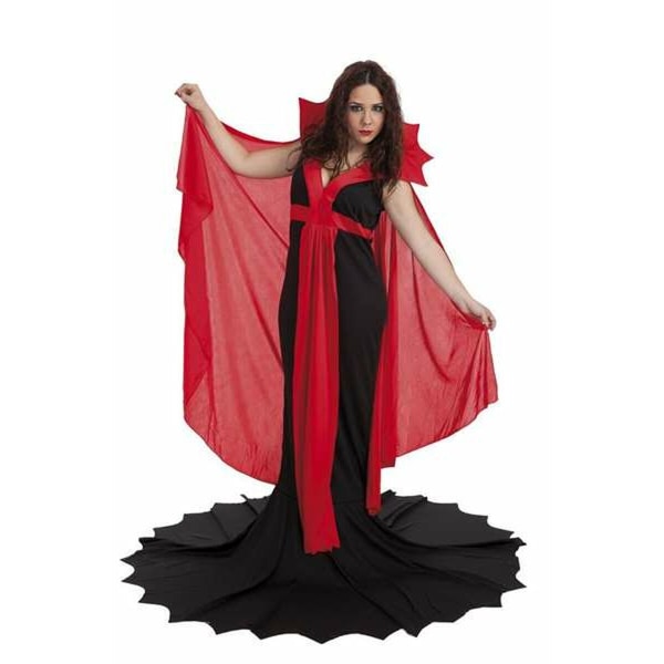 Fancy kjole Voksne Glamour Kvinde Vampyr M/L (2 stk.)