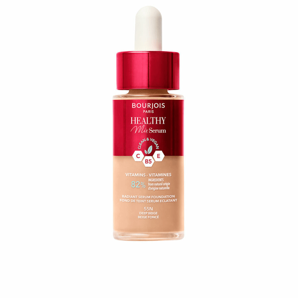 Flytende makeup base Bourjois Healthy Mix Serum Nº 55N Dyp beige 30 ml