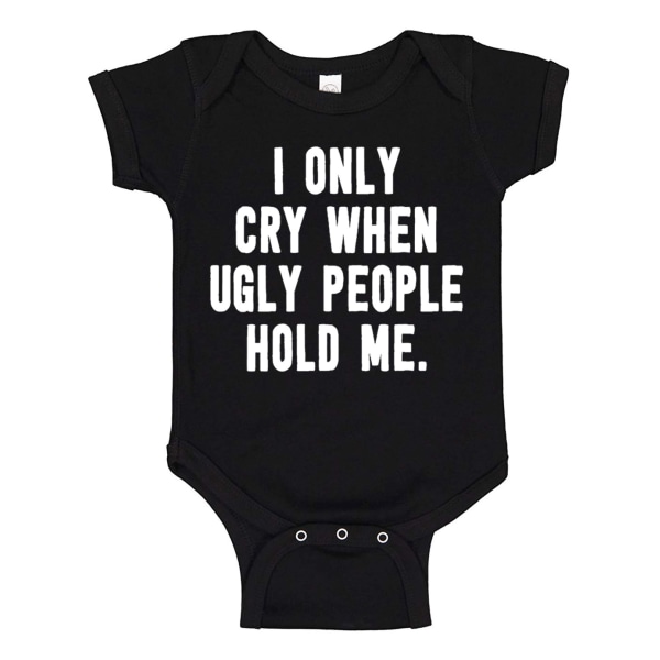 I Only Cry When - Baby Body svart Svart - 12 månader