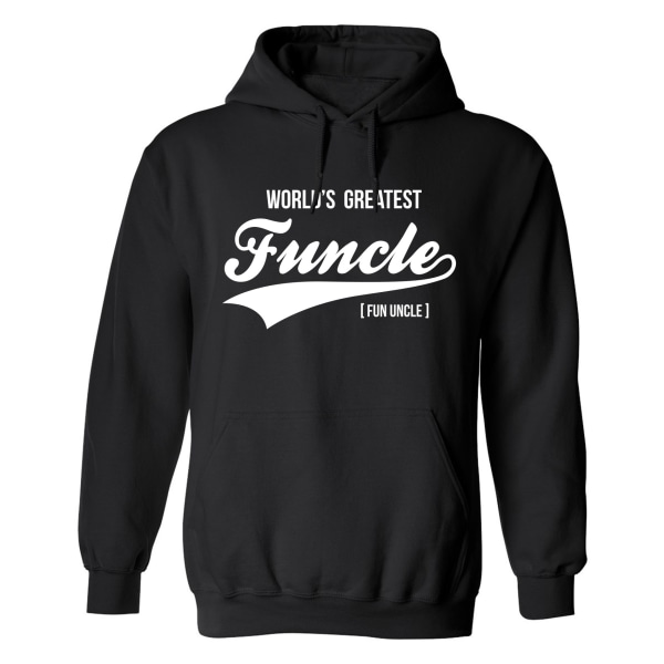 Funcle Fun Uncle - Hættetrøje / Sweater - UNISEX Svart - 4XL