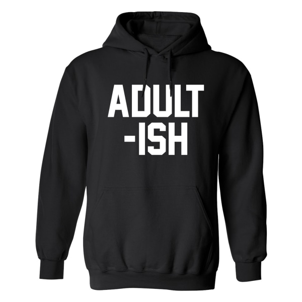 Adultish - Hoodie / Tröja - HERR Svart - S