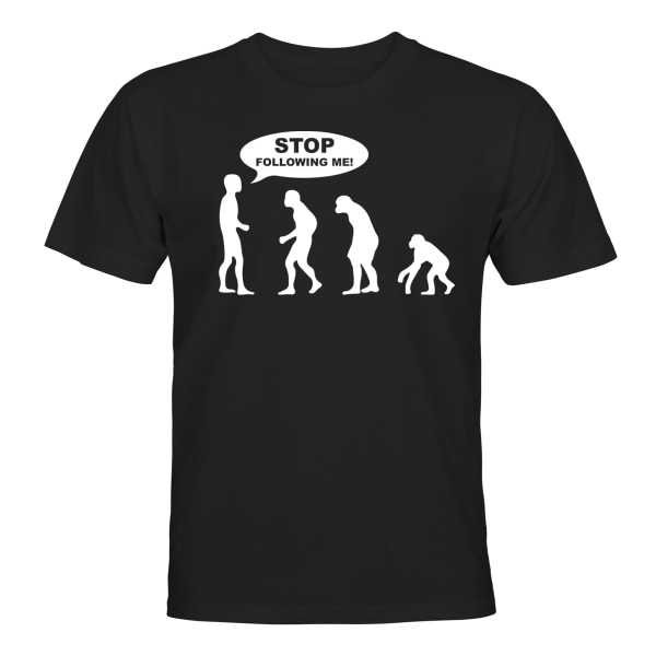 Stop Following Me - T-SHIRT - UNISEX Svart - 2XL