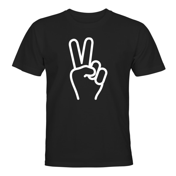 Peace - T-SHIRT - MÆND Svart - L