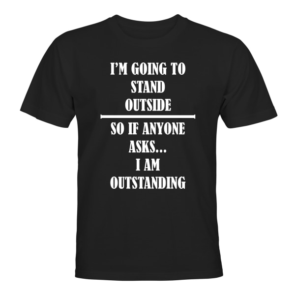 I Am Outstanding - T-PAITA - MIESTEN Svart - M