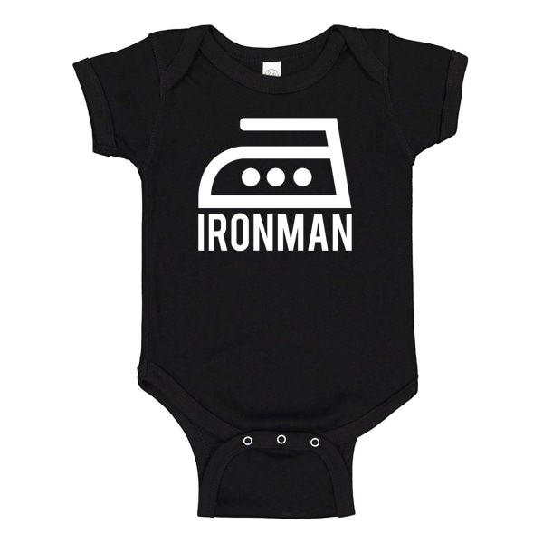 Ironman - Baby Body musta Svart - 24 månader