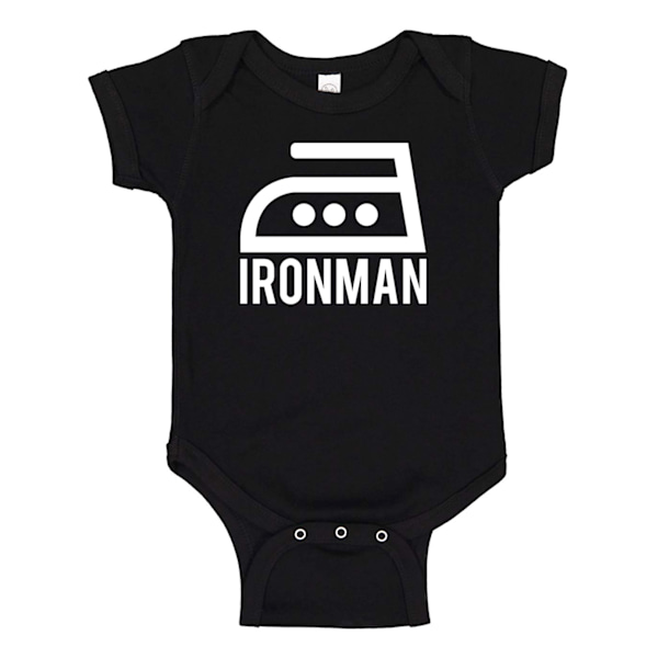 Ironman - Baby Body sort Svart - 6 månader