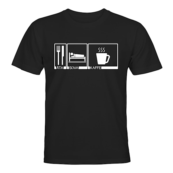 Spis sovekaffe - T-SKJORTE - HERRE Svart - 2XL