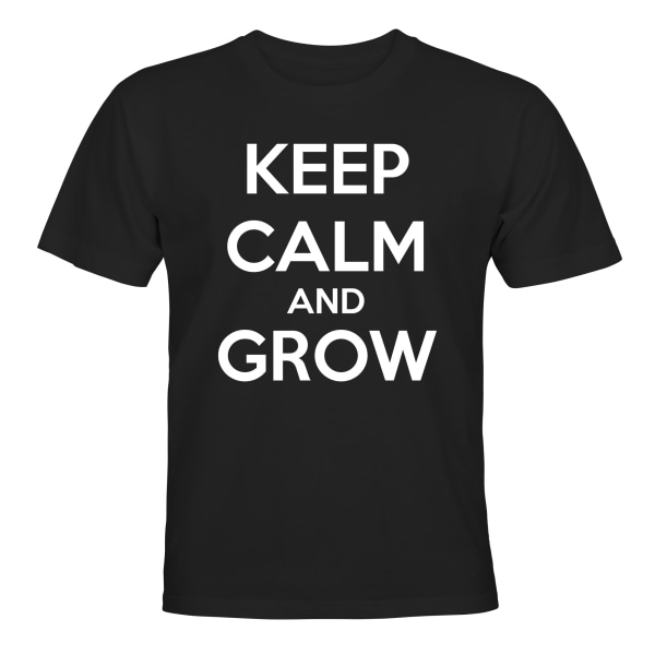 Keep Calm And Grow - T-SHIRT - BARN svart Svart - 96 / 104