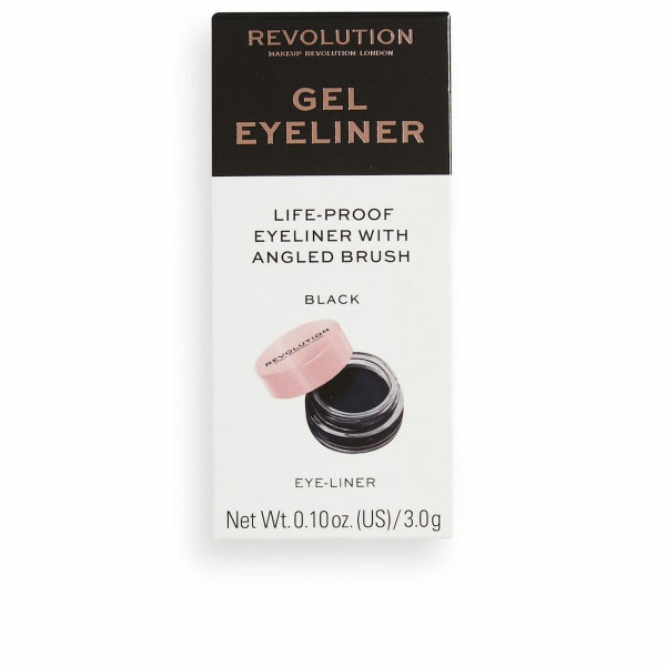 Eyeliner Revolution Make Up Gel Eyeliner Gel Svart 3 g