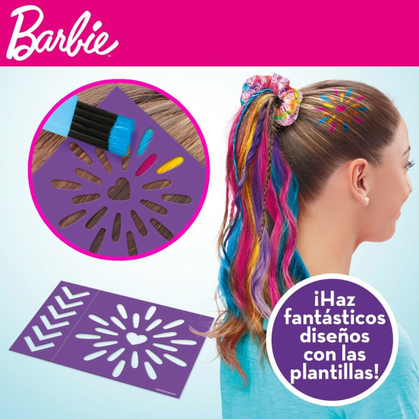Hårstylingsett Barbie Rainbow Tie Hår med highlights Multicolour