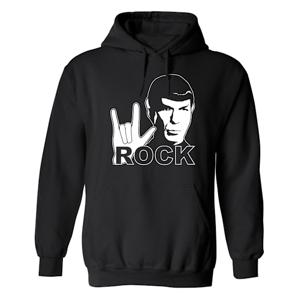 Spock Rock - Hoodie / Tröja - UNISEX Svart - 4XL