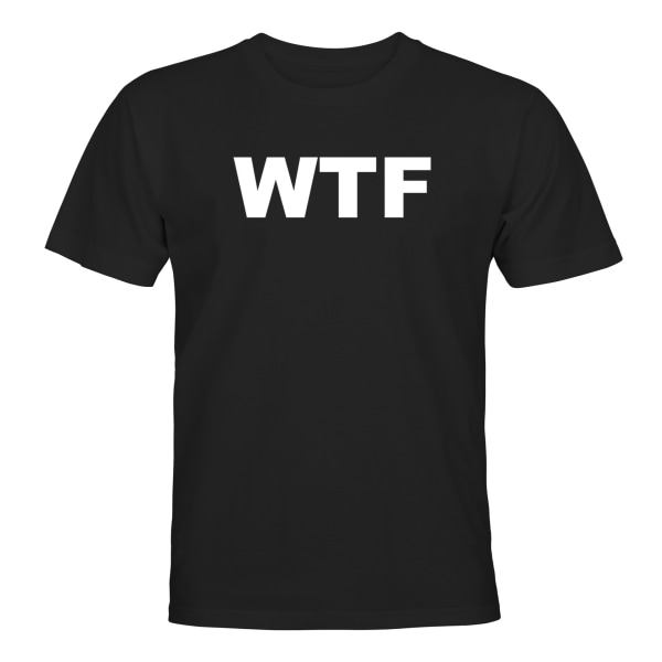 WTF - T-SHIRT - HERRE Svart - 5XL