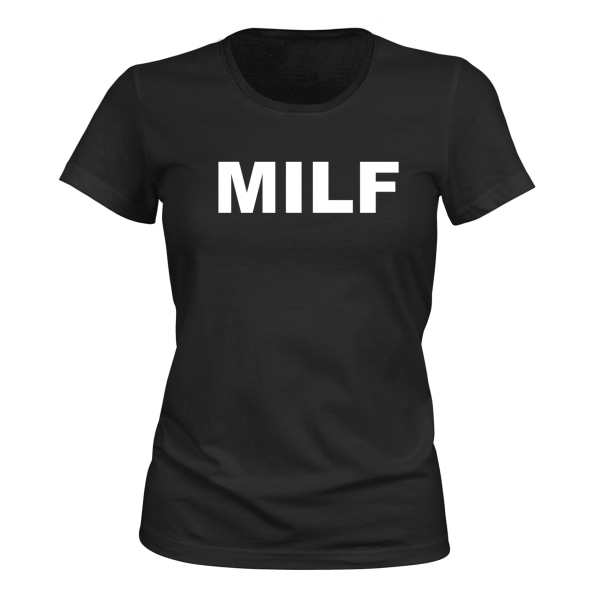 MILF - T-SHIRT - DAME svart M