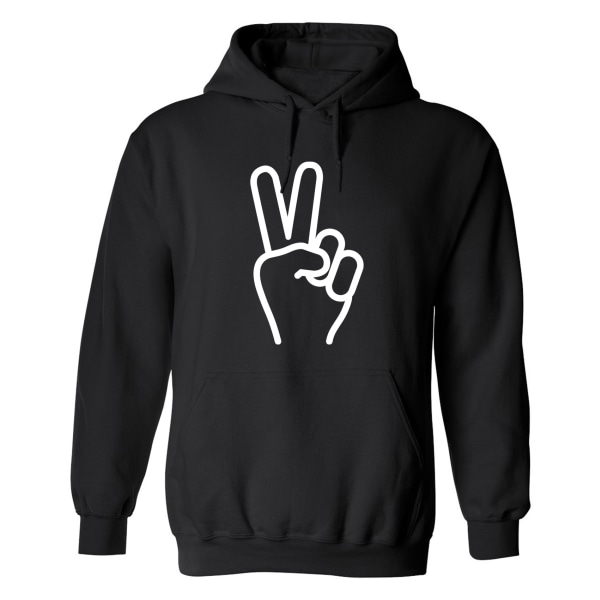 Peace - Hættetrøje / Sweater - HERRE Svart - 3XL