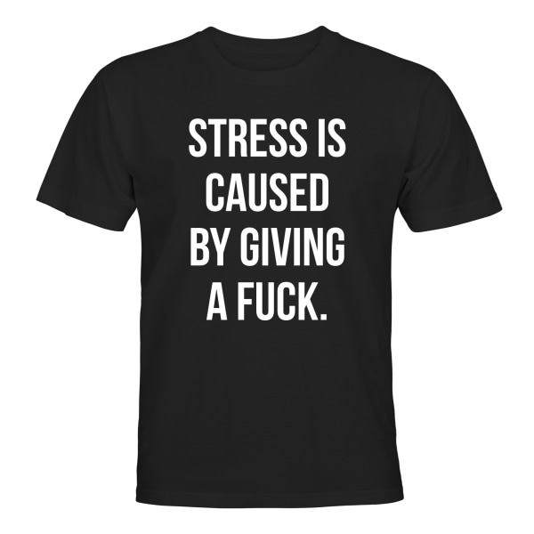 Årsag til stress - T-SHIRT - UNISEX Svart - M