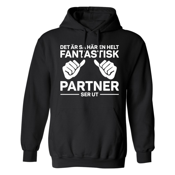 Fantastic Partner - Hættetrøje / Sweater - UNISEX Svart - 3XL