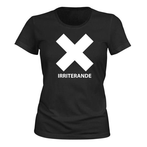 Irriterende - T-SKJORTE - DAME svart XL