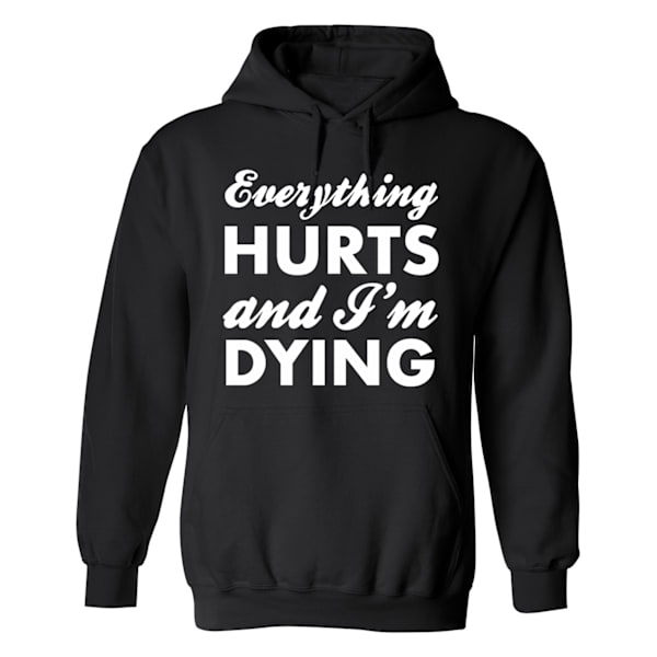 Everything Hurts And Im Dying - Hettegenser / Genser - HERRE Svart - 4XL