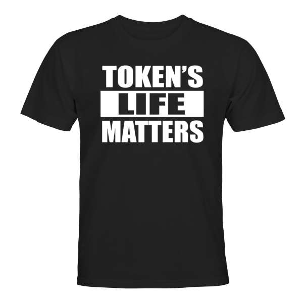 Tokens Life Matters - T-SHIRT - UNISEX Svart - 3XL