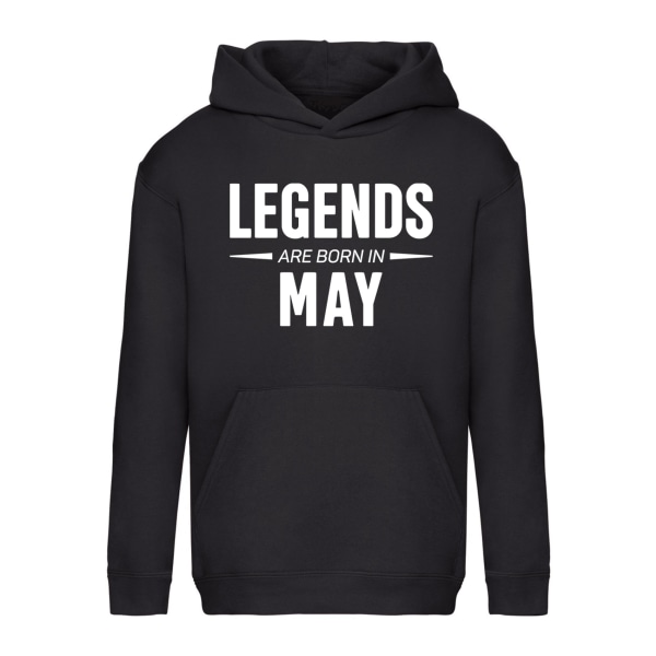 Legends Are Born In May - Hoodie / Tröja - BARN svart Svart - 128