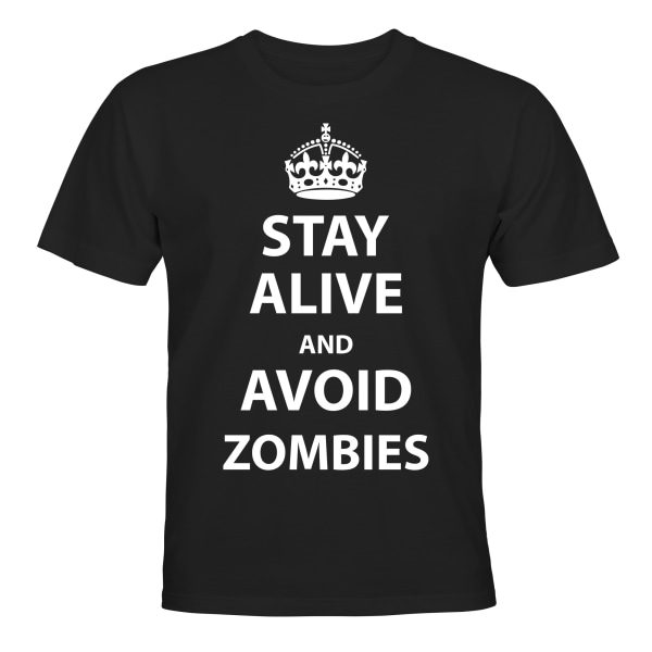 Stay Alive And Avoid Zombies - T-SHIRT - BARN svart Svart - 118 / 128
