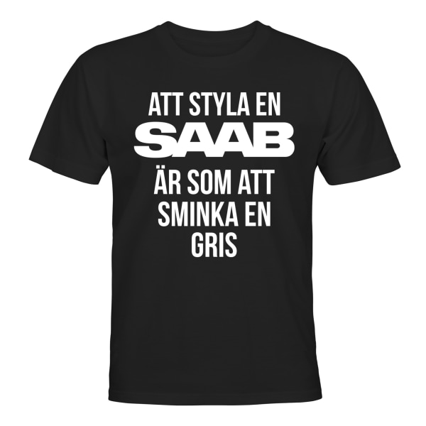 At style en Saab - T-SHIRT - MÆND Svart - L