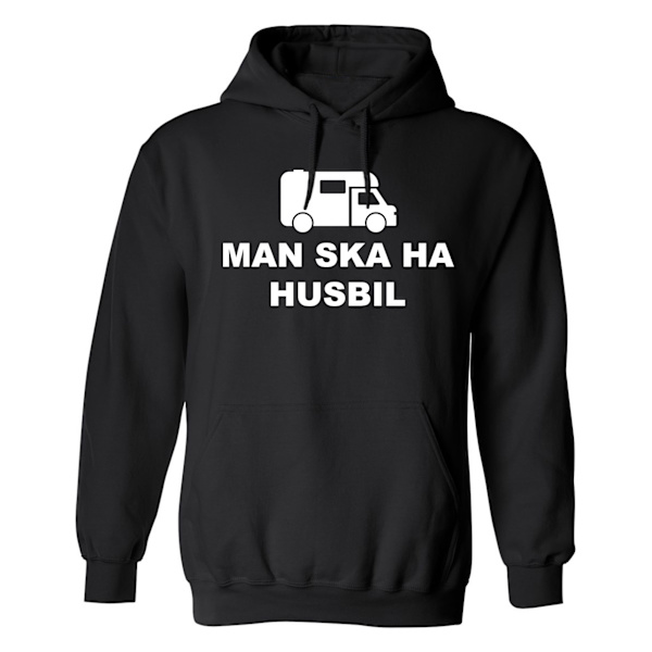 Mand skal have autocamper - Hættetrøje / Sweater - DAME Svart - 4XL