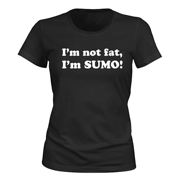 Im Not Fat Im Sumo - T-SHIRT - DAME sort XS