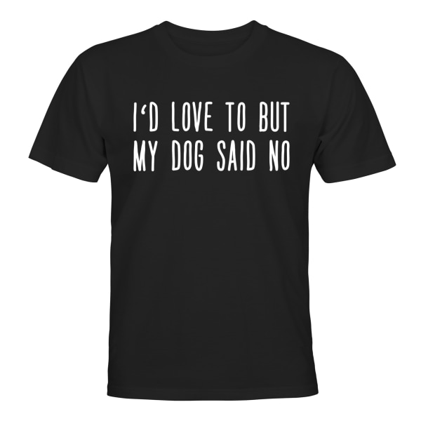 Min hund sa nei - T-SHIRT - HERRE Svart - 3XL