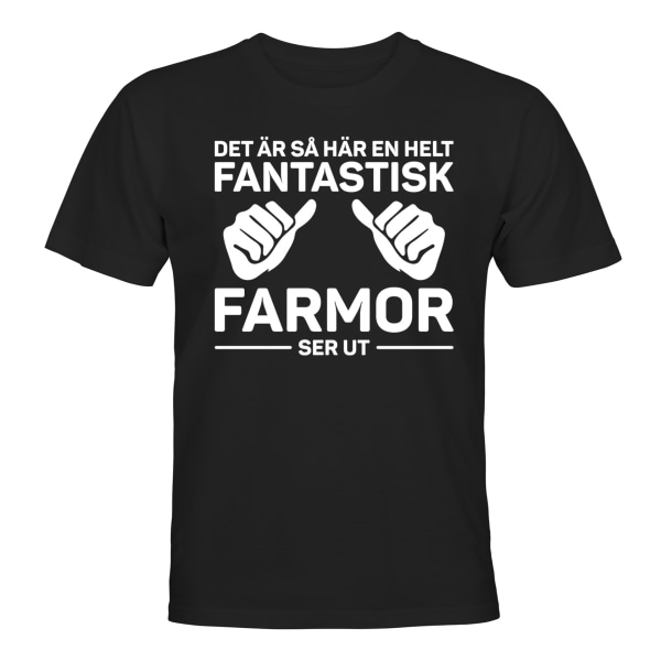 Fantastisk bedstemor - T-SHIRT - MÆND Svart - L