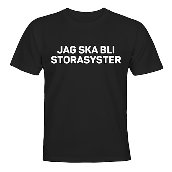 Minusta tulee isosisko - T-PAITA - LAPSET musta Svart - 118 / 128