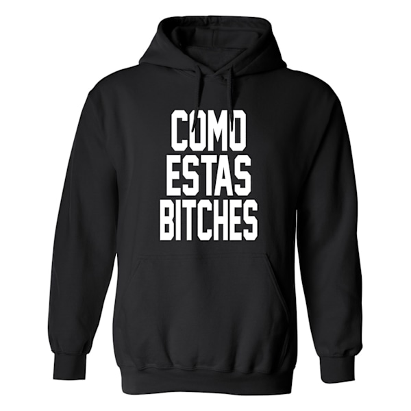Como Estas Tæver - Hættetrøje / Sweater - KVINDER Svart - 4XL