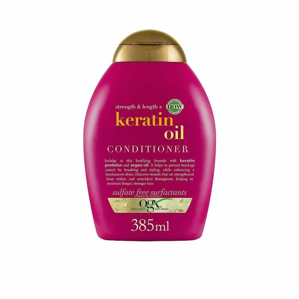 Hårbrotts- och håravfallsmotverkande balsam OGX 97752 Keratin 385 ml