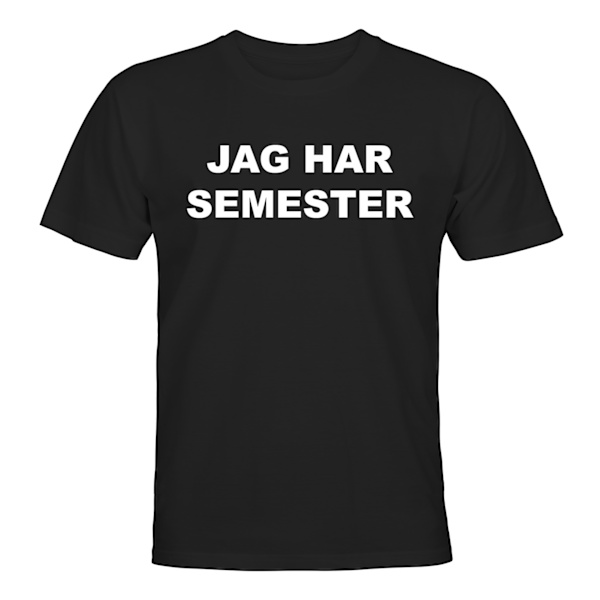 Jag Har Semester - T-SHIRT - HERR Svart - S