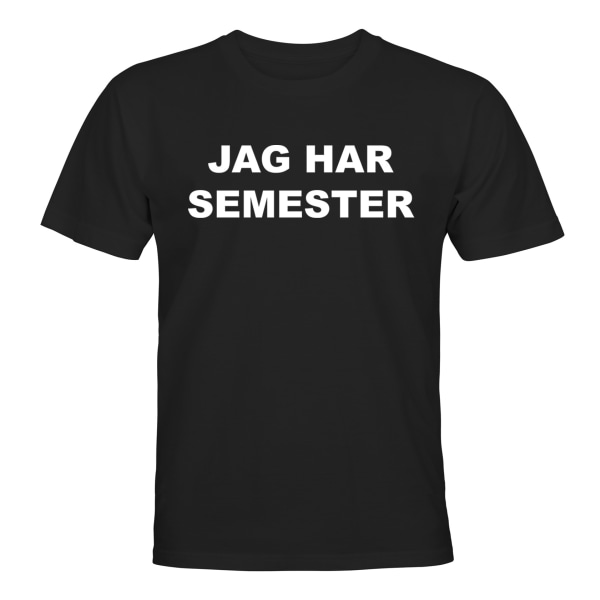 Jeg har ferie - T-SHIRT - HERRE Svart - L