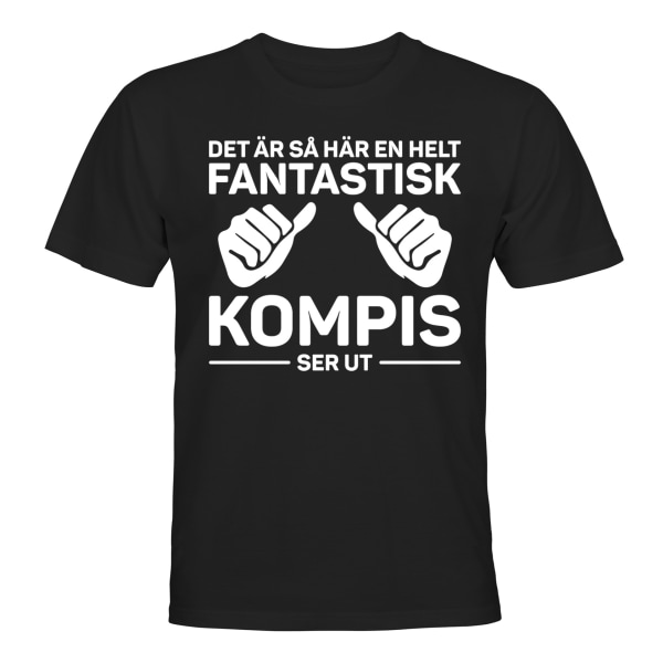 Fantastisk venn - T-SHIRT - HERRE Svart - L