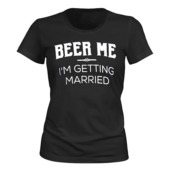 Beer Me Im Getting Married - T-SHIRT - DAME svart XXL