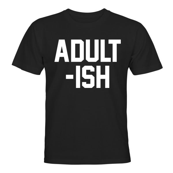 Adultish - T-SHIRT - UNISEX Svart - 5XL