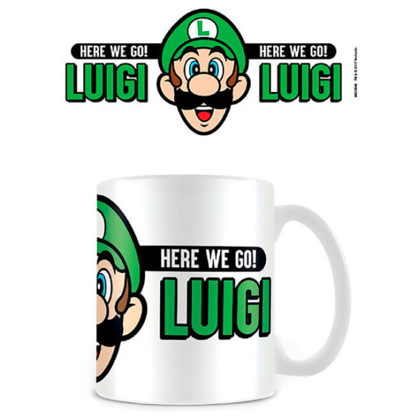 Nintendo Super Mario Here We Go Luigi mug