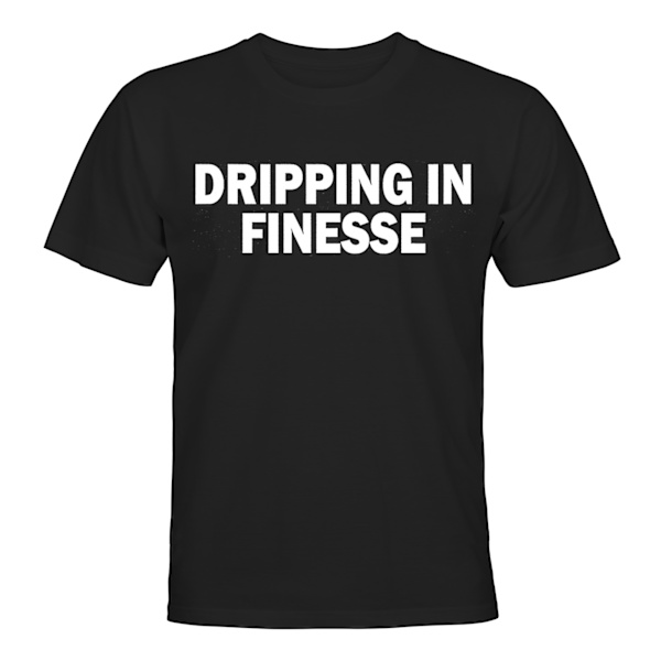 Dripping in Finesse - T-SHIRT - UNISEX Svart - 5XL