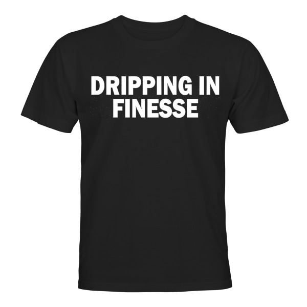 Dryp i finesse - T-SHIRT - UNISEX Svart - L