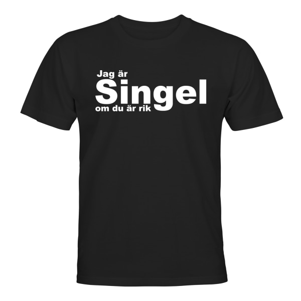 Single Hvis du er rig - T-SHIRT - MÆND Svart - 5XL