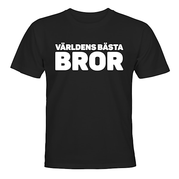 Verdens bedste bror - T-SHIRT - BØRN sort Svart - 118 / 128