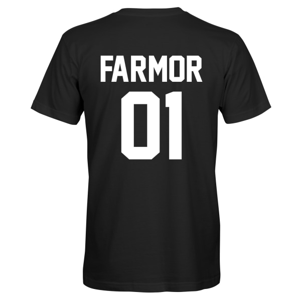 Farmor_01 - T-SHIRT - UNISEX Svart - 4XL