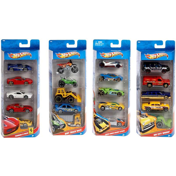 HOT WHEELS PERUSAUTO 5 PAKKAUS