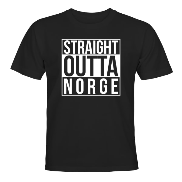 Straight Outta Norge - T-SHIRT - BARN svart Svart - 106 / 116