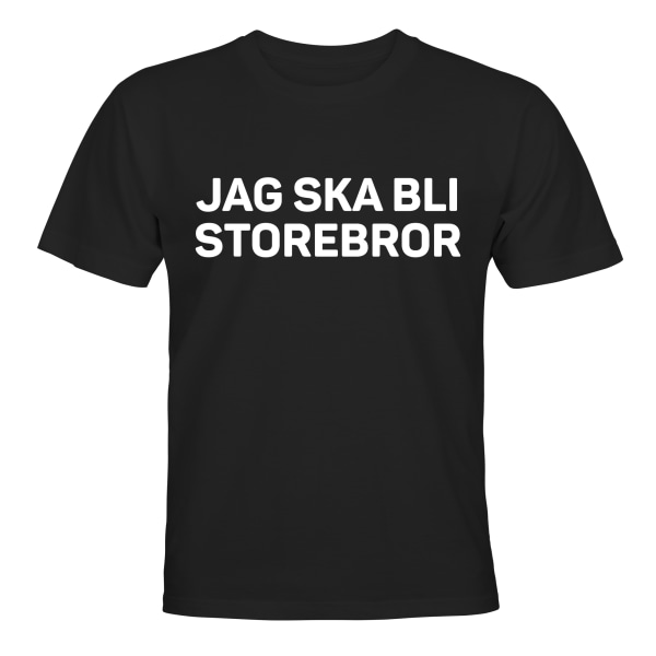 Jag Ska Bli Storebror - T-SHIRT - BARN svart Svart - 106 / 116