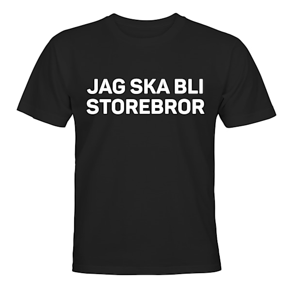 Jag Ska Bli Storebror - T-SHIRT - BARN svart Svart - 96 / 104